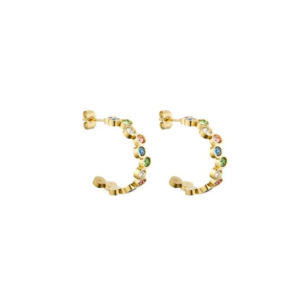 Colorful Hoops - Guldbelagt - Wolff Jewelry