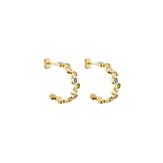 Colorful Hoops - Guldbelagt - Wolff Jewelry