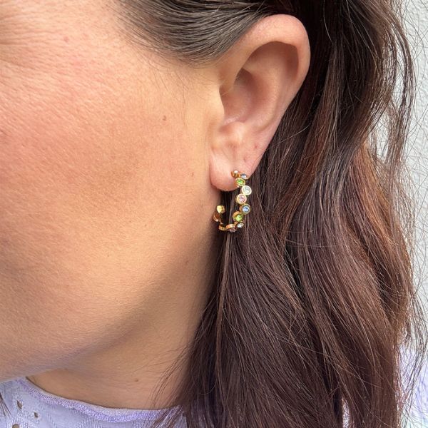 Colorful Hoops - Guldbelagt - Wolff Jewelry