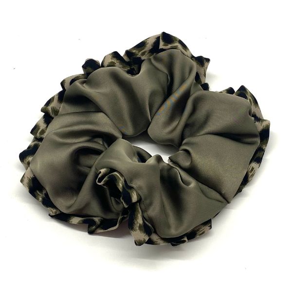 Mega scrunchie army leopard