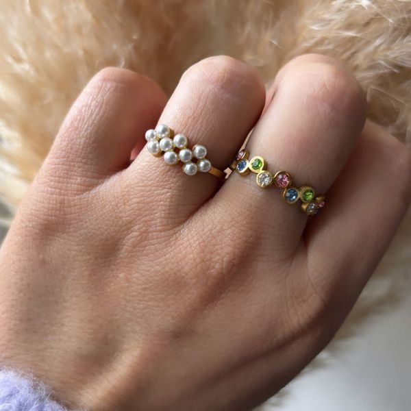 Colorful Ring - Guldbelagt - Wolff Jewelry