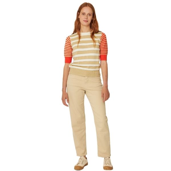 Muike sweater - Beige/orange - SKFK