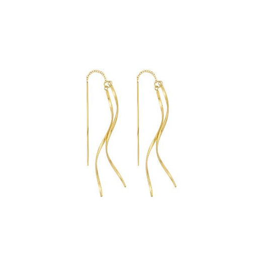 Waves øreringe - Guldbelagt - Wolff Jewelry