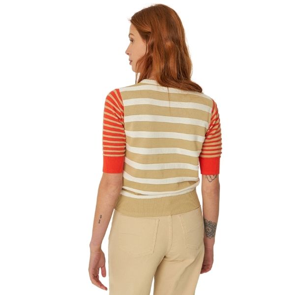 Muike sweater - Beige/orange - SKFK