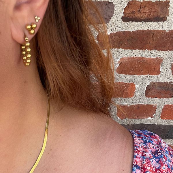 Mini Boble øreringe - Guldbelagt - Wolff Jewelry