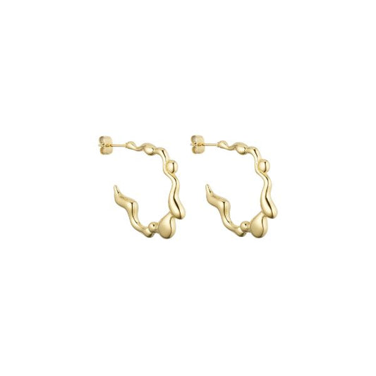 Ginni Hoops - Guldbelagt - Wolff Jewelry
