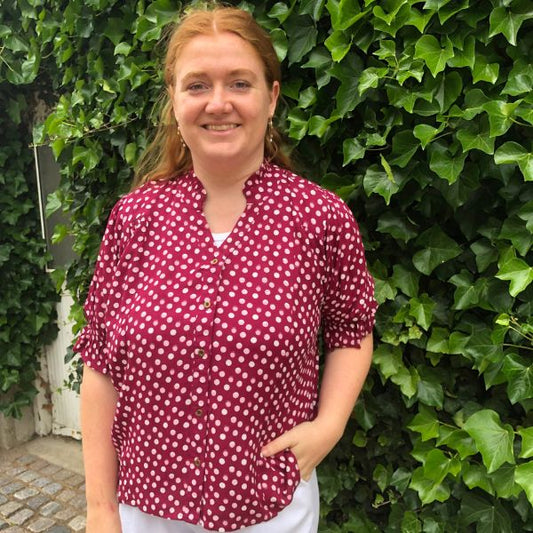 Lou shirt - Dyb rød - Ofelia