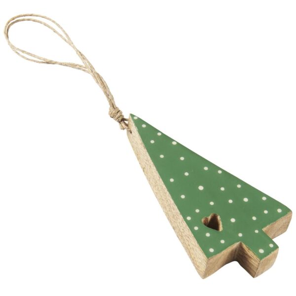 Juletræ t/ ophæng - Grøn m/prikker 811 - Stillenat