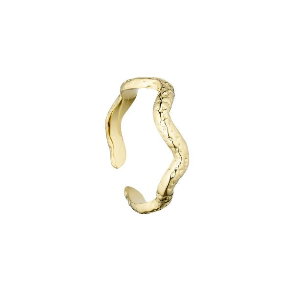 Rustic Wave ring - Guldbelagt - Wolff Jewelry