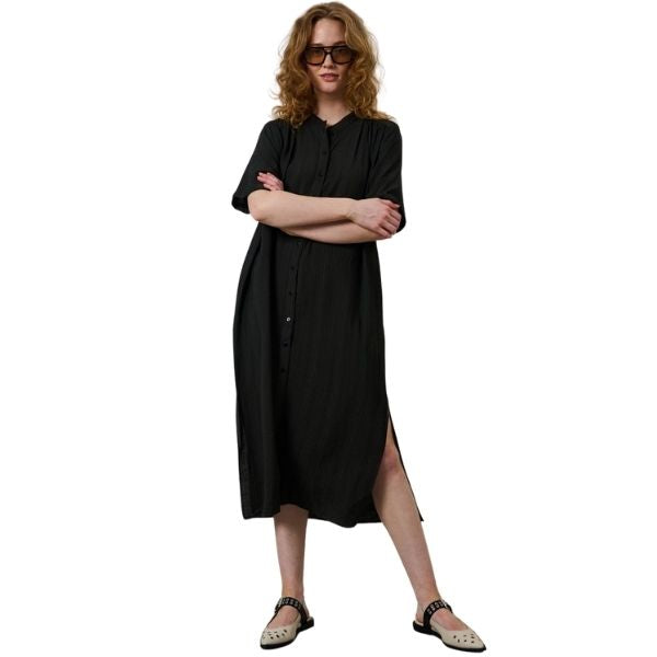 Sine shirt dress - Black - La Róuge