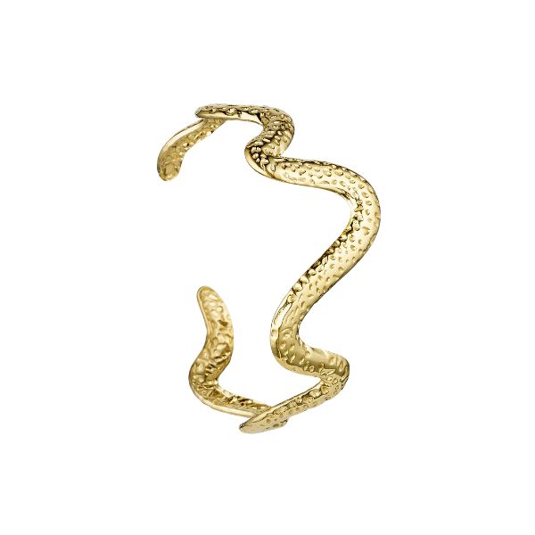 Rustic Wave armbånd - Guldbelagt - Wolff Jewelry