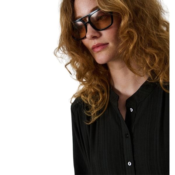 Sine shirt dress - Black - La Róuge