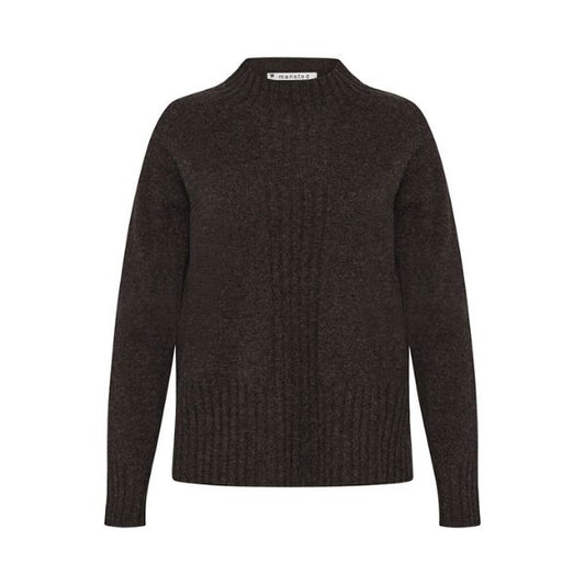 Hay bluse - Dark brown - Mansted
