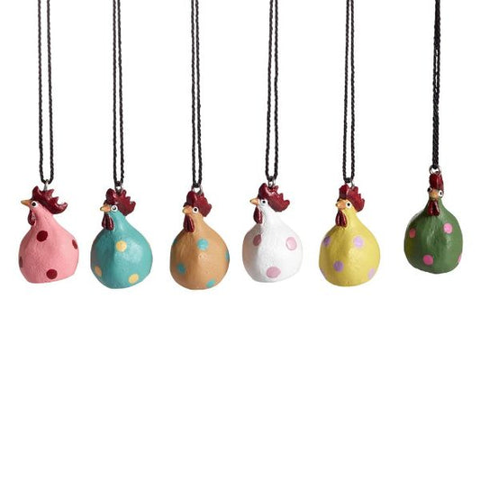 Hængehøns m. prikker - Flere farver - Nääsgränsgården