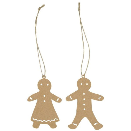 Papirklip - Peberkagefigurer - Kagemand og kagekone - Stillenat