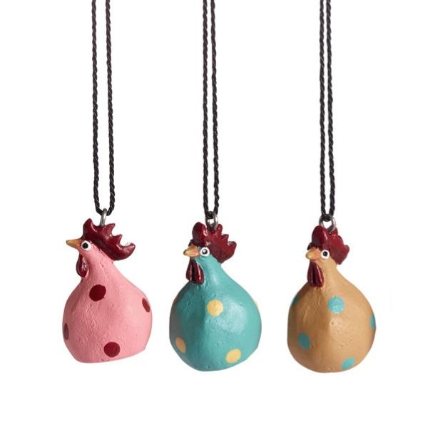 Hængehøns m. prikker - Flere farver - Nääsgränsgården