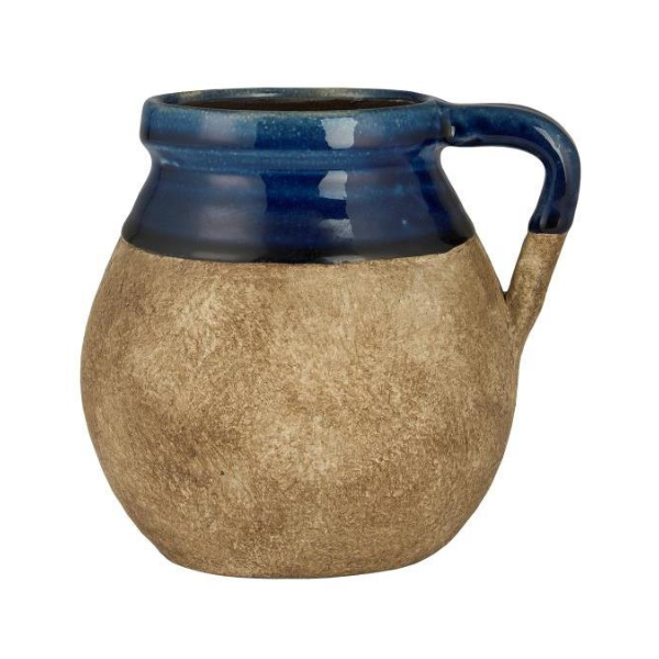 Vase - Blå kant - Avignon - Ib Laursen