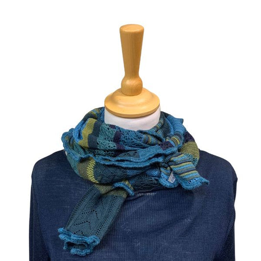 Manu tørklæde - Petrol - Invero