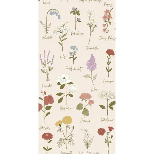 Servietter m/ blomster 95959-00 - Ib Laursen