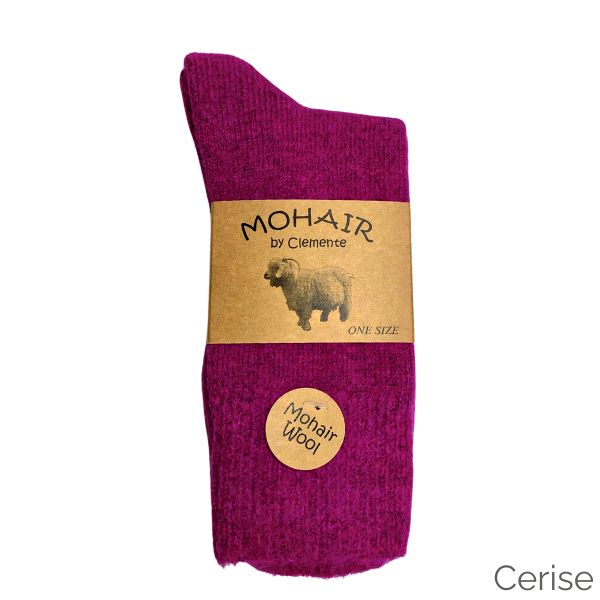 Mohair strømper - Cerise - Clemente