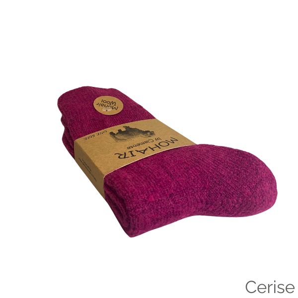 Mohair strømper - Cerise - Clemente