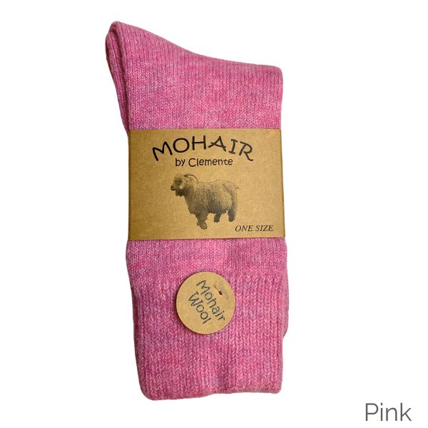 Mohair strømper - Pink - Clemente