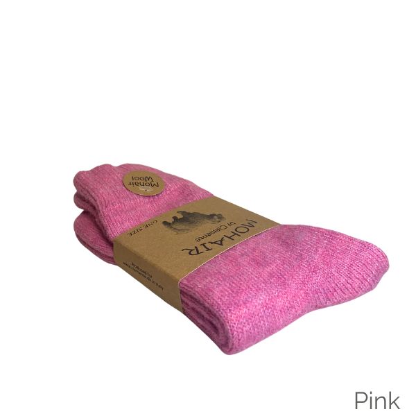 Mohair strømper - Pink - Clemente