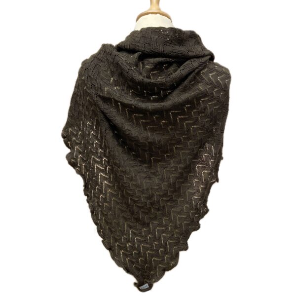 Susie sjal - Brun - Invero