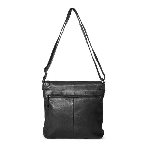 Medium Taske M/ Overslag - Sort 098-1 - Pia Ries