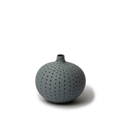 Bari vase - Lille - Blå m. prikker - Lindform