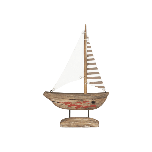 Skib m/ hvidt sejl - Nautico 38823-14 - Ib Laursen