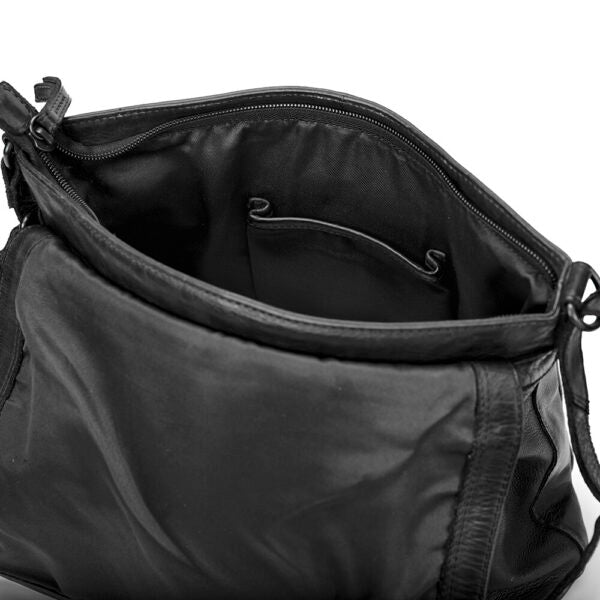 Medium Taske M/ Overslag - Sort 098-1 - Pia Ries