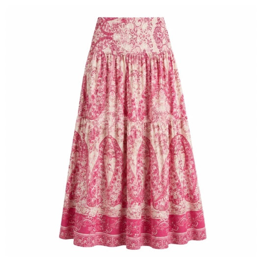 Bella nederdel - Pink Paisley - Moondust