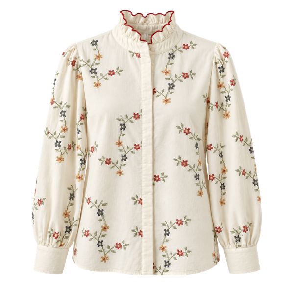Agnes skjorte - Beige - By Lund