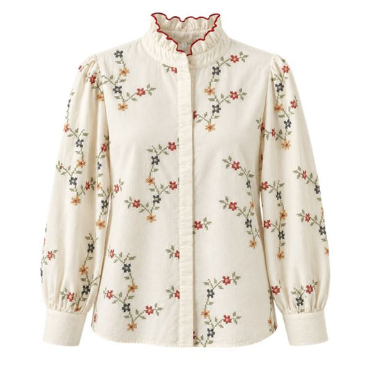 Agnes skjorte - Beige - By Lund