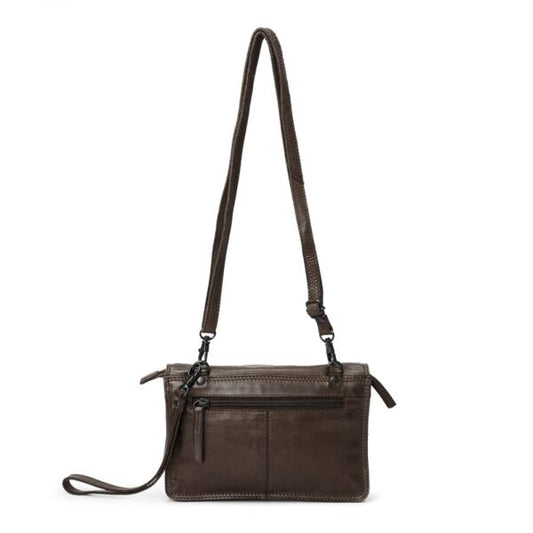 Taske m/overslag - Brown 088-2 - Pia ries