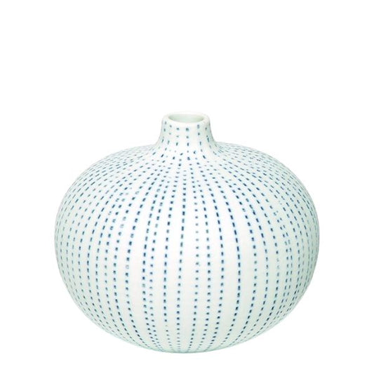 Bari vase - Medium - Blå prikker - Lindform