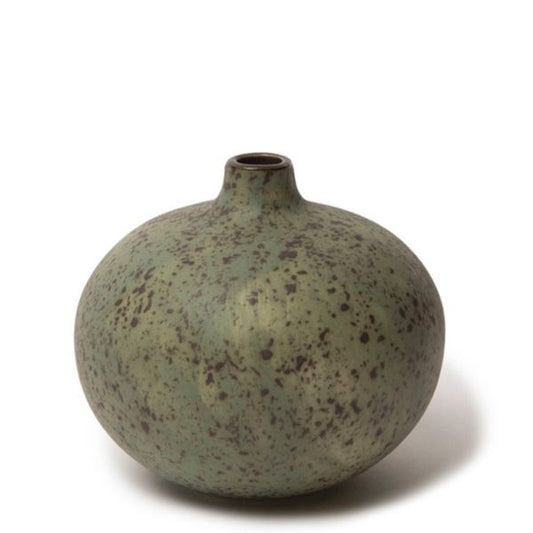 Bari vase - Medium - Grøn m. pletter - Lindform
