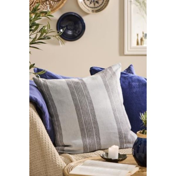 Pudebetræk 50*50cm - Lyseblå/grå 6247-00 - Ib Laursen