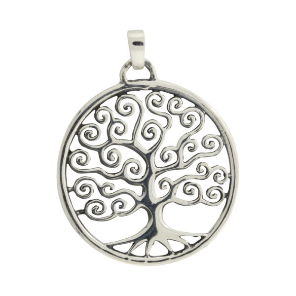 Vikingesmykke, sølv, Livets træ Yggdrasil