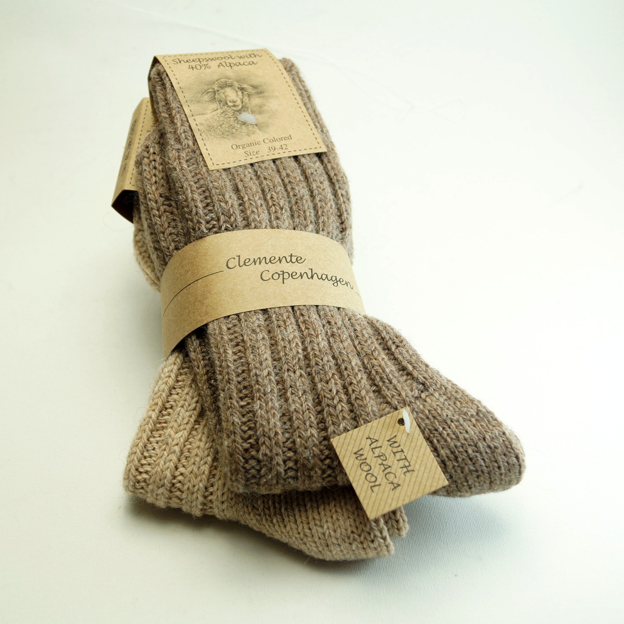 Tykke Alpaka sokker - - Ziga - 2 pak 40% Alpaka