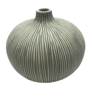 Bari vase 7,5cm - Grå stribe - Lindform