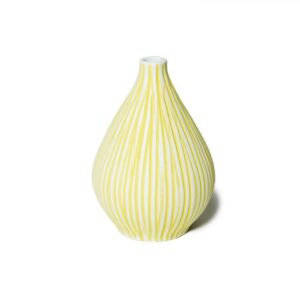 Lindform vase - Kobe gul stribe