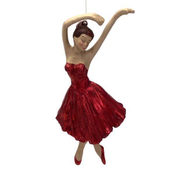 Ballerinafigur i rødt