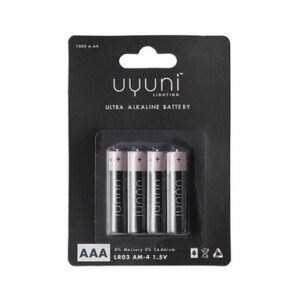 Batterier til LED kronelys - AAA - Uyuni