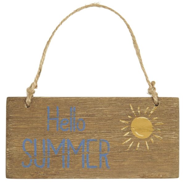 Skilt "Hello summer" - Træ 3854-14 - Ib Laursen