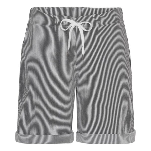 Pinstribe shorts - Sort m/ hvide striber - Amaze Cph. - Ziga