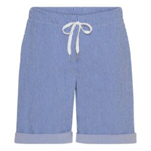 Pinstribe shorts - Blå m/ hvide striber - Amaze Cph.