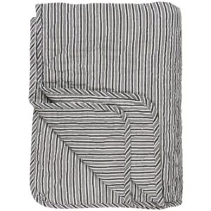 Quilt 130-180cm - Hvide med sorte striber 0740-24 - Ib Laursen