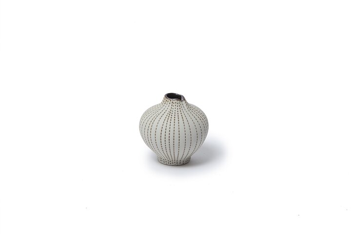 Line vase 5,6cm - Brown dots - Lindform